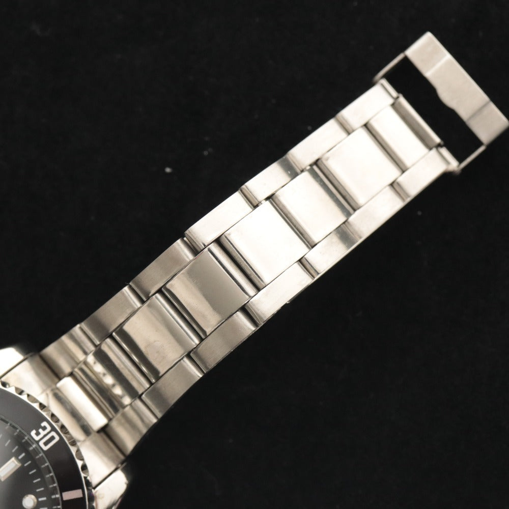 ■ SEWOR セウォア 腕時計 AUTOMATIC 自動巻き 106.5g メンズ シルバー 文字盤 ブラック 付属品付き