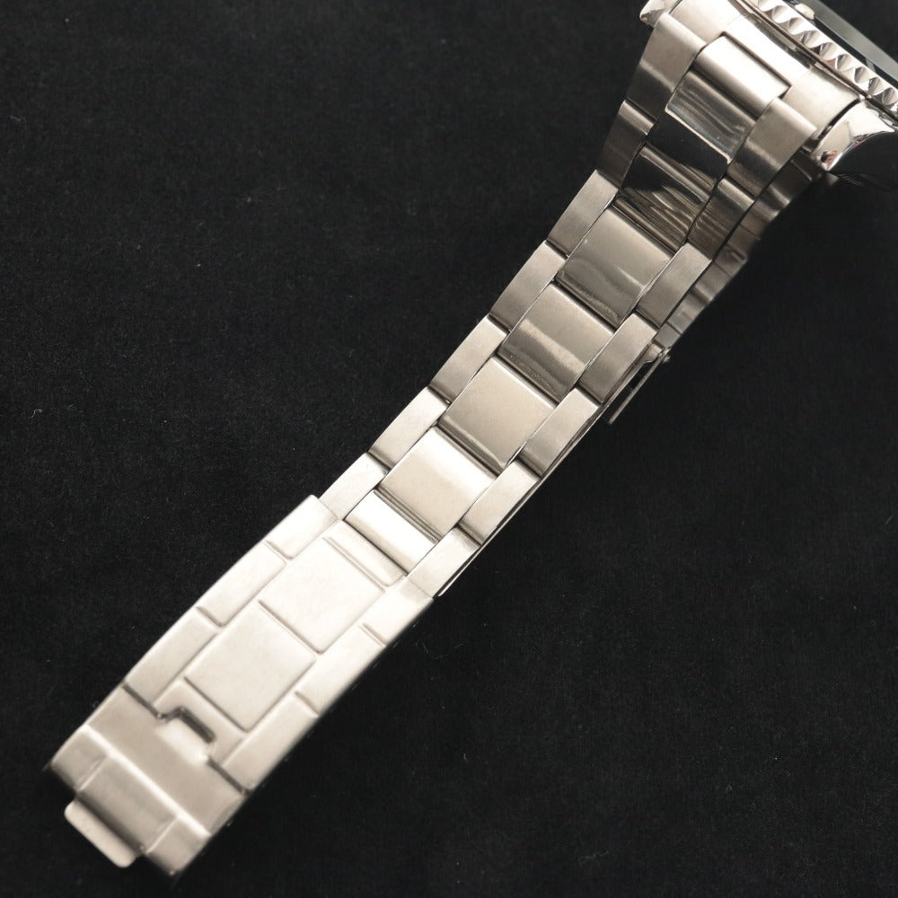 ■ SEWOR セウォア 腕時計 AUTOMATIC 自動巻き 106.5g メンズ シルバー 文字盤 ブラック 付属品付き