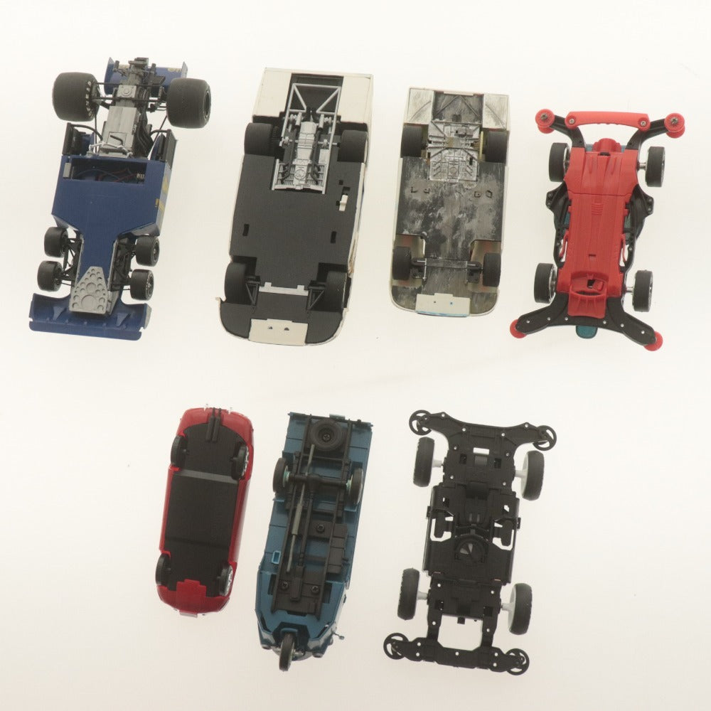 ■ ミニ四駆 7点セット まとめ売り タイレルP34 ポルシェ936 2000GT T-01 ADVAN シャドウシャーク 等 自動車模型 付属品付き ジャンク