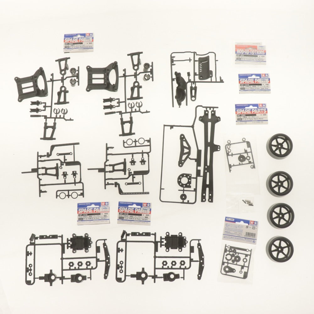 ■ タミヤ ラジコンパーツ シャーシ 1/10 TT-01 TYPE-E PERFORMANCE RACING CAR フレーム 自動車パーツ オプションパーツ付き
