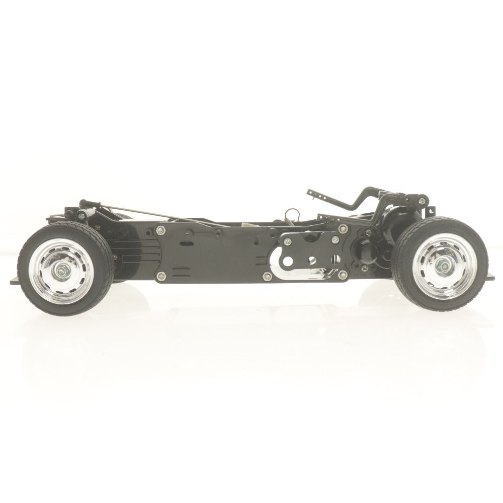 ■ TAMIYA 電動ラジコンフレーム シャーシ M02 全長34cm ミニクーパー RC 自動車部品パーツ サーボホーン付き 動作未確認 ジャンク