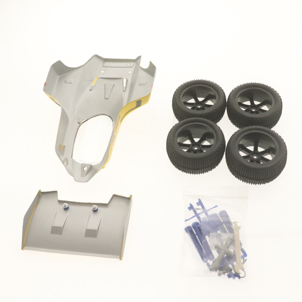 ■ タミヤ 電動RCカー ラジコン サンダーショット 4WD バギー オフロードレース レーシング 全長 38cm サーボ付き 動作未確認 ジャンク