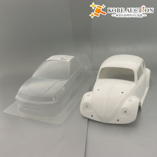 ■ タミヤ 電動RCカー ラジコン ボディ 2台/点セット 1/10 フォルクスワーゲンビートル ホンダ 無限CR-X サイバー PRO.2 部品 付属品付き