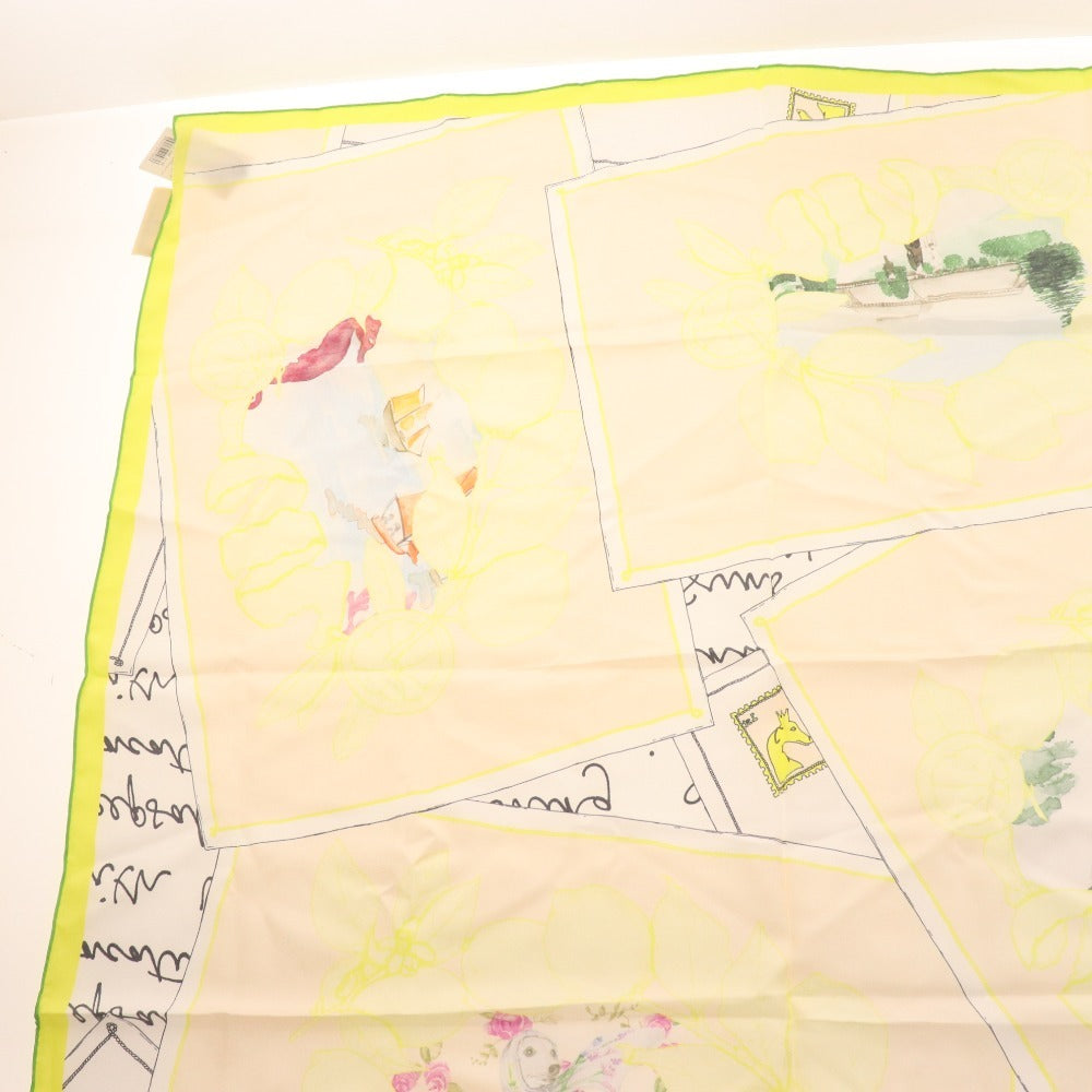 ■ スウォッシュロンドン スカーフ シルク％ レディース イエロー系 付属品付き 未使用