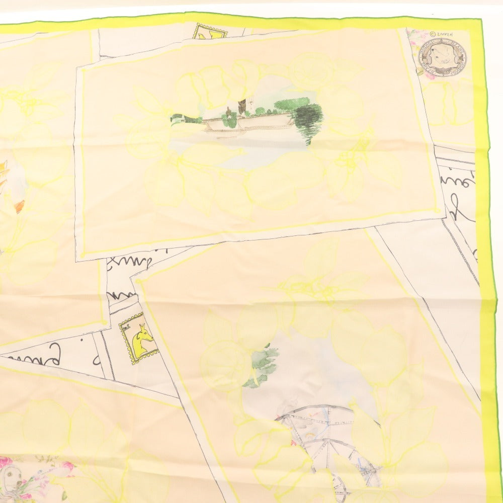 ■ スウォッシュロンドン スカーフ シルク％ レディース イエロー系 付属品付き 未使用