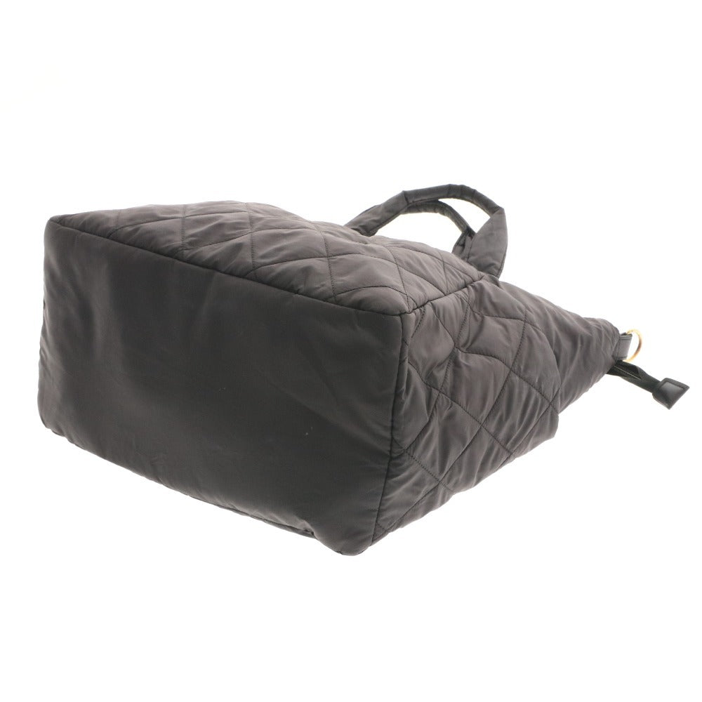 ■ ミキハウス トートバッグ マザーズバッグ 鞄 キルティング 2way レディース ブラック