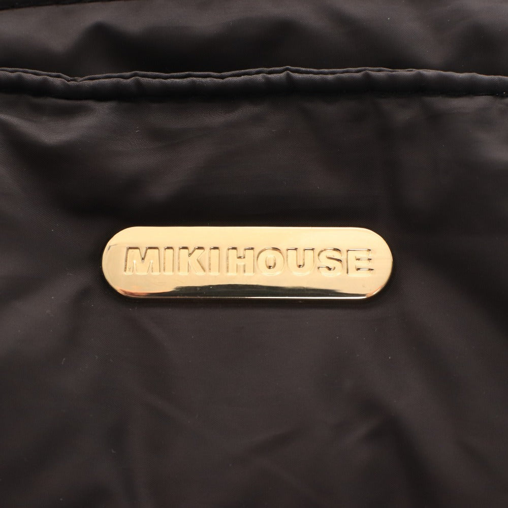 ■ ミキハウス トートバッグ マザーズバッグ 鞄 キルティング 2way レディース ブラック