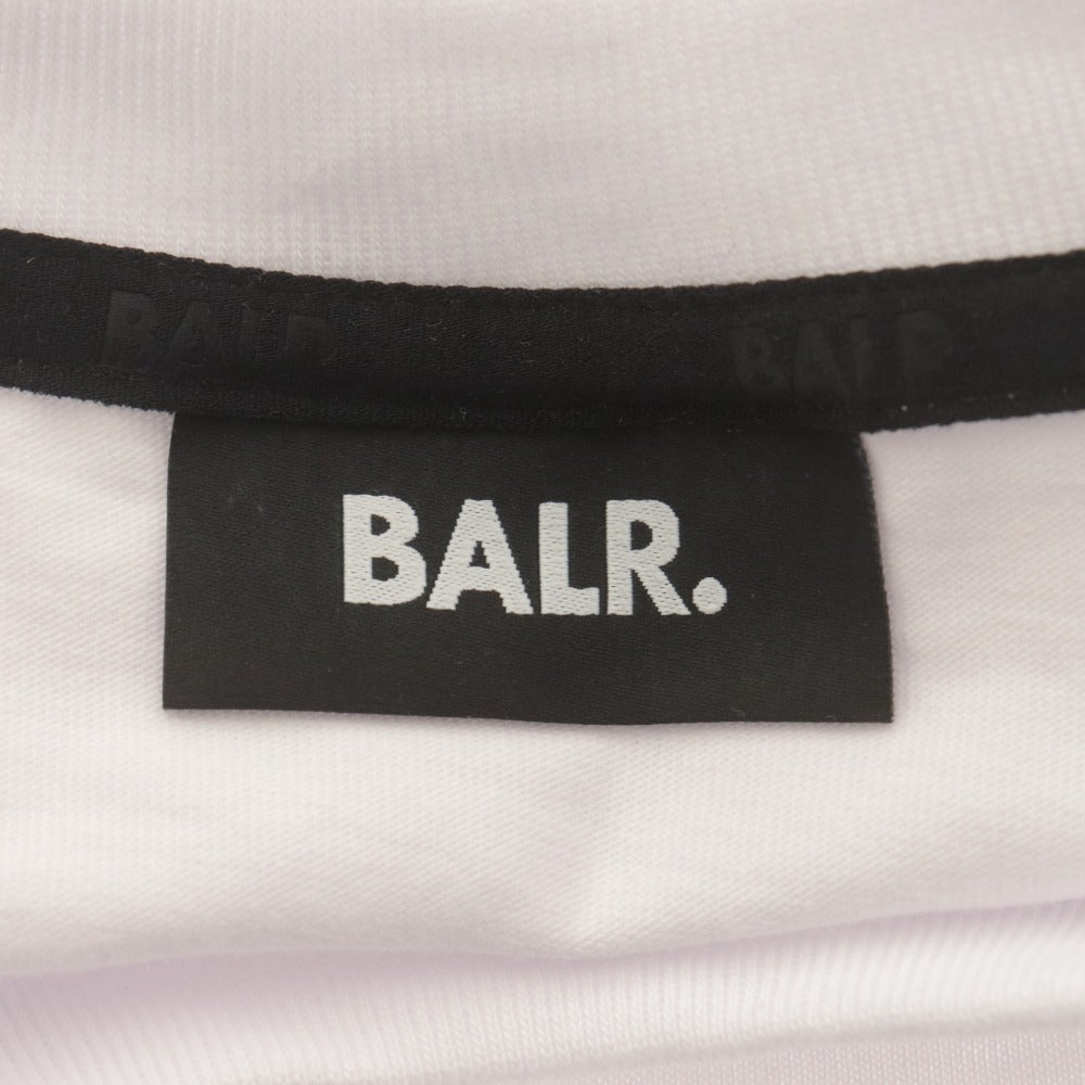 ■ BALR. ボーラー Tシャツ 半袖トップス JP BRAND T-SHIRT クルーネック ロゴ プリント メンズ L ホワイト タグ付き 未使用