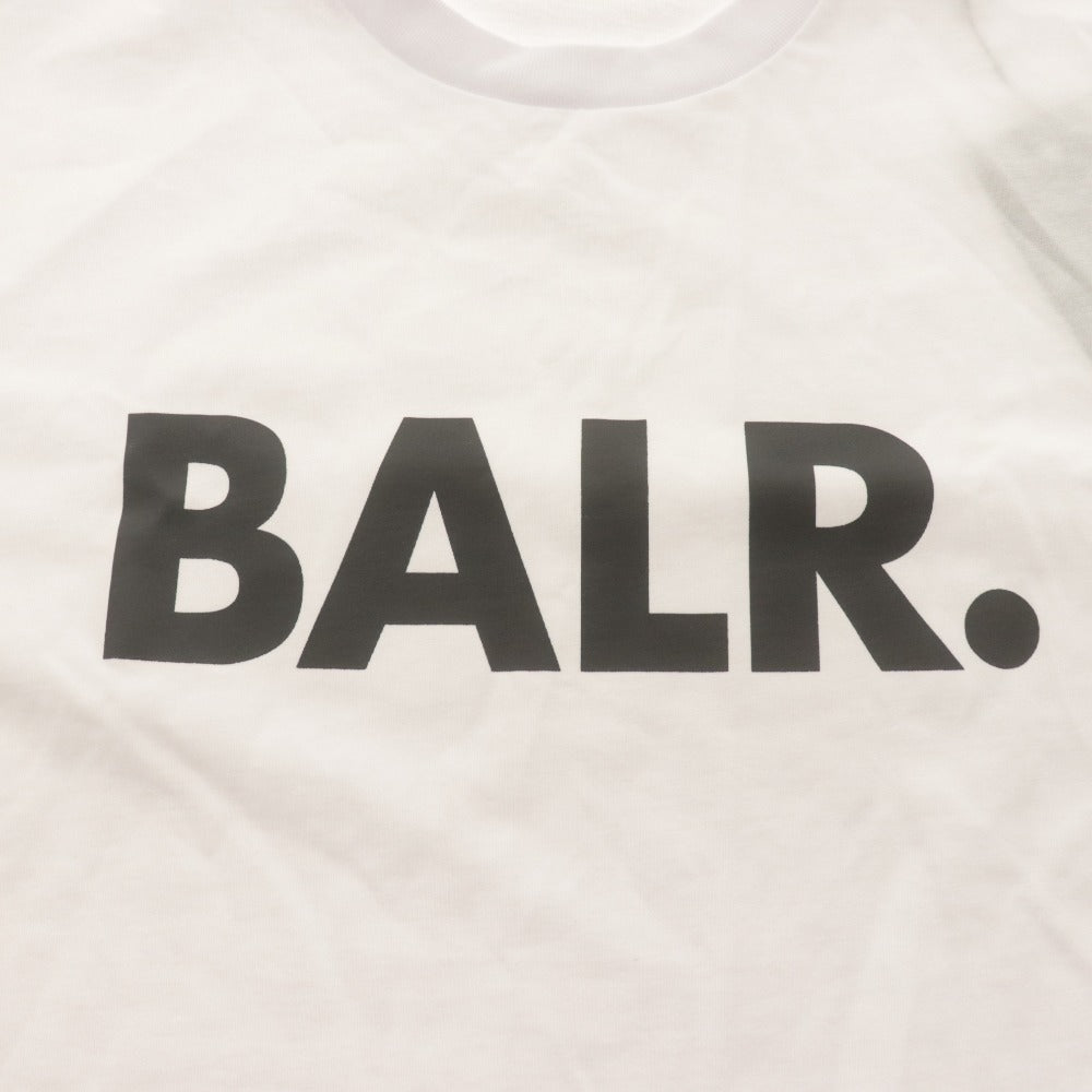 ■ BALR. ボーラー Tシャツ 半袖トップス JP BRAND T-SHIRT クルーネック ロゴ プリント メンズ L ホワイト タグ付き 未使用