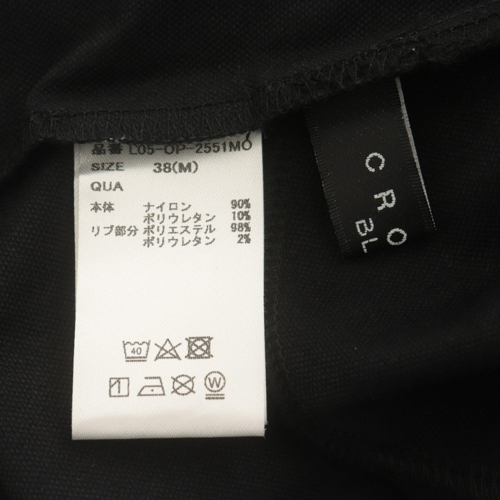 ■ CRONOS BLACK クロノスブラック ワンピース ノースリーブ トップス ハーフジップ ゴルフ レディース 38 （M）ブラック タグ付き 未使用
