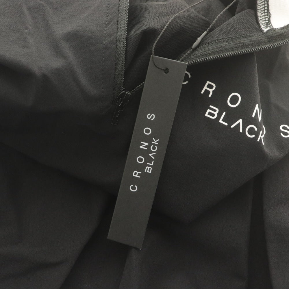 ■ CRONOS BLACK クロノスブラック ワンピース ノースリーブ トップス ハーフジップ ゴルフ レディース 38 （M）ブラック タグ付き 未使用