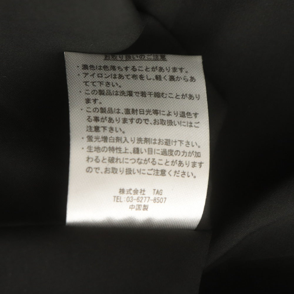■ Crayme クレイミー ワンピース ノースリーブ トップス タックギャザー ショルダーフリル レディース F ブラック タグ付き 未使用