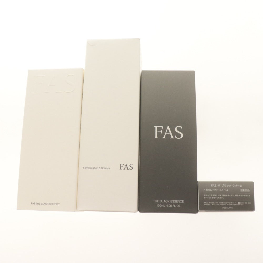 ■ FAS ファス スキンケア ザ ブラック ファーストキット エッセンス ローション 120ml クリーム 15g 箱付き 未開封 未使用