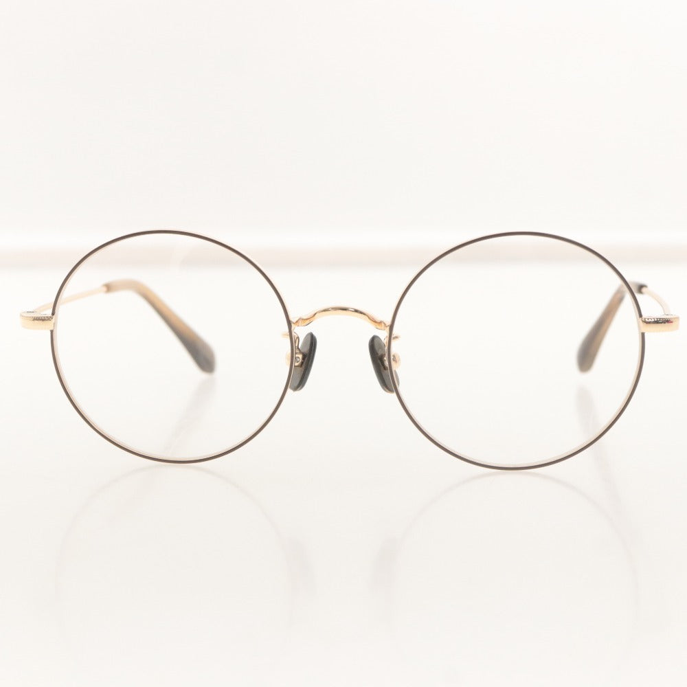 ■ KIKU 眼鏡 KBM0003-01 BIYOU MEGANE 美容眼鏡 VIVIPAD UV400対応 ファッションアイウェア レディース ゴールド系 付属品付き 未使用