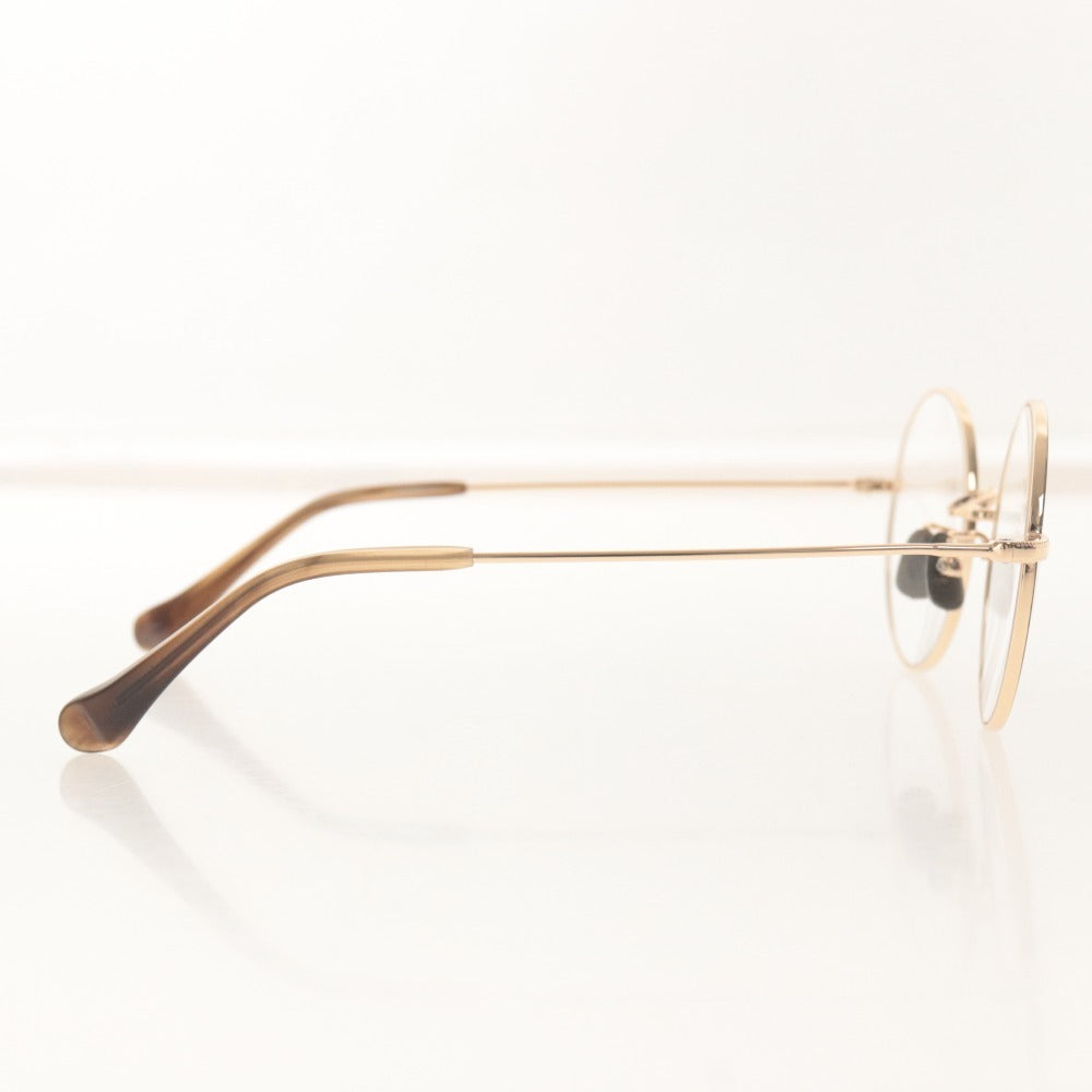 ■ KIKU 眼鏡 KBM0003-01 BIYOU MEGANE 美容眼鏡 VIVIPAD UV400対応 ファッションアイウェア レディース ゴールド系 付属品付き 未使用