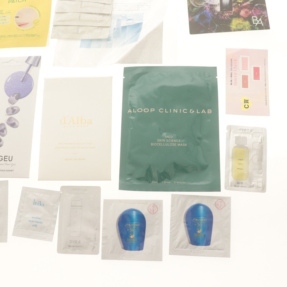 ■ コスメデコルテ BLOOM BEAUTIFULLY 等 大量セット まとめ売り サンプル マグネット式つけまつげ スクラブ 等 コスメ 1.3kg 未使用含む