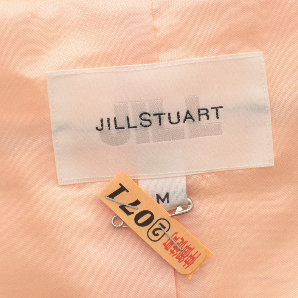 ■ JILL STUART ジルスチュアート ジャケット アウター ボタン ポケット 無地 レディース M ピンクベージュ系