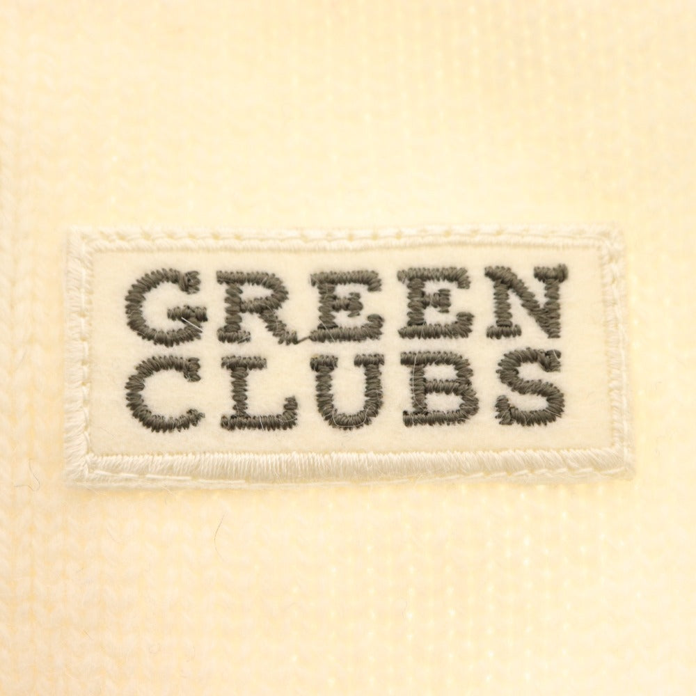 ■ グリーンクラブ セーター 長袖 トップス ニット スヌーピー 刺繍 アーガイル ハーフジップ メンズ 3（M相当） ホワイト系