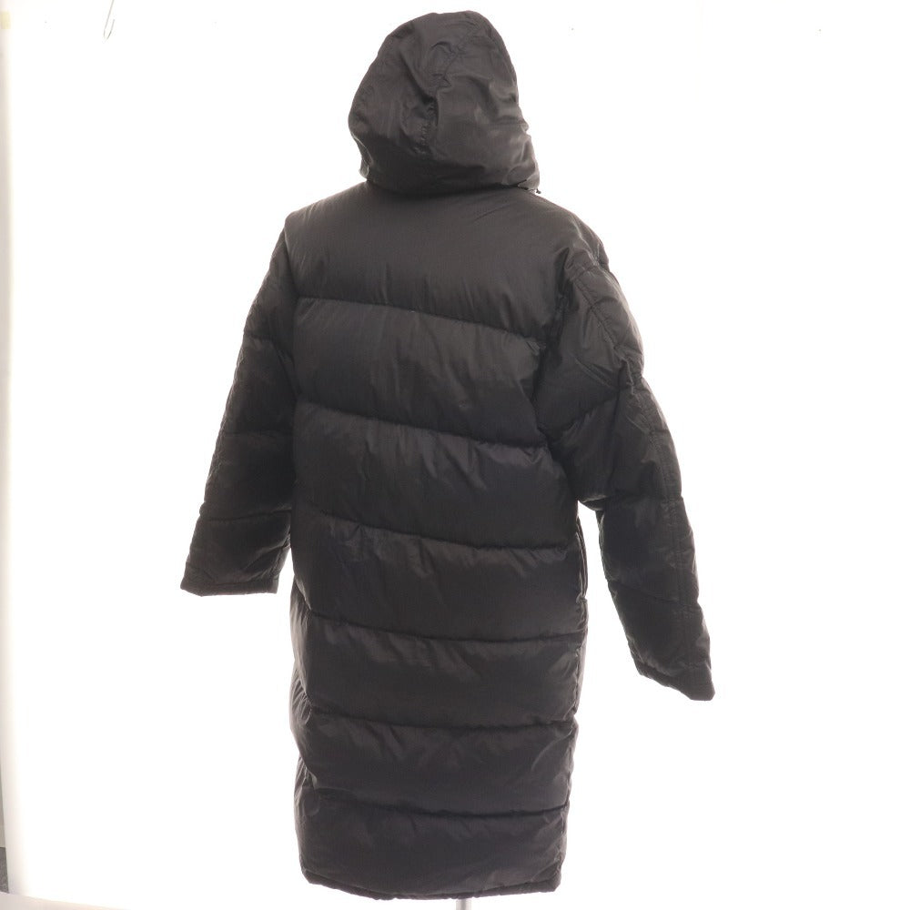 ■ ピア レーシング ベンチコート ダウンコート フード付き 長袖 アウター 刺繍 メンズ S ブラック