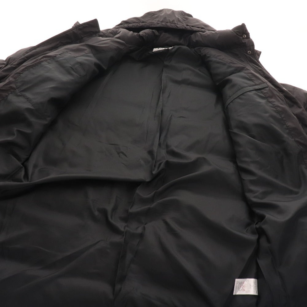 ■ ピア レーシング ベンチコート ダウンコート フード付き 長袖 アウター 刺繍 メンズ S ブラック