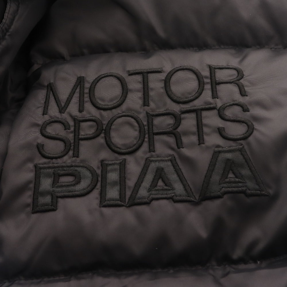 ■ ピア レーシング ベンチコート ダウンコート フード付き 長袖 アウター 刺繍 メンズ S ブラック