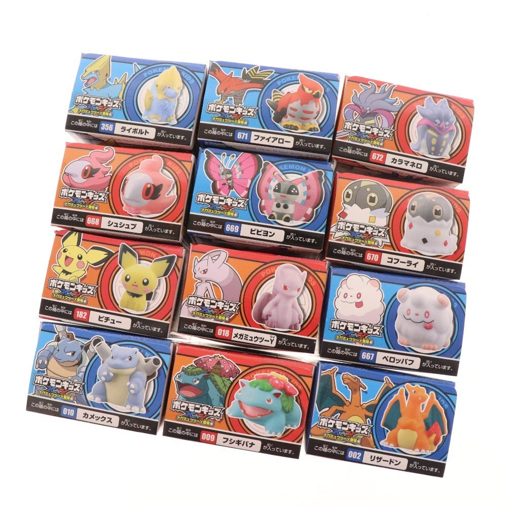 ■ Pokemon Kids XY Mega Mewtwo Y Appearance Edition Complete Set of 12 Types Candy Toys Unopened Unused