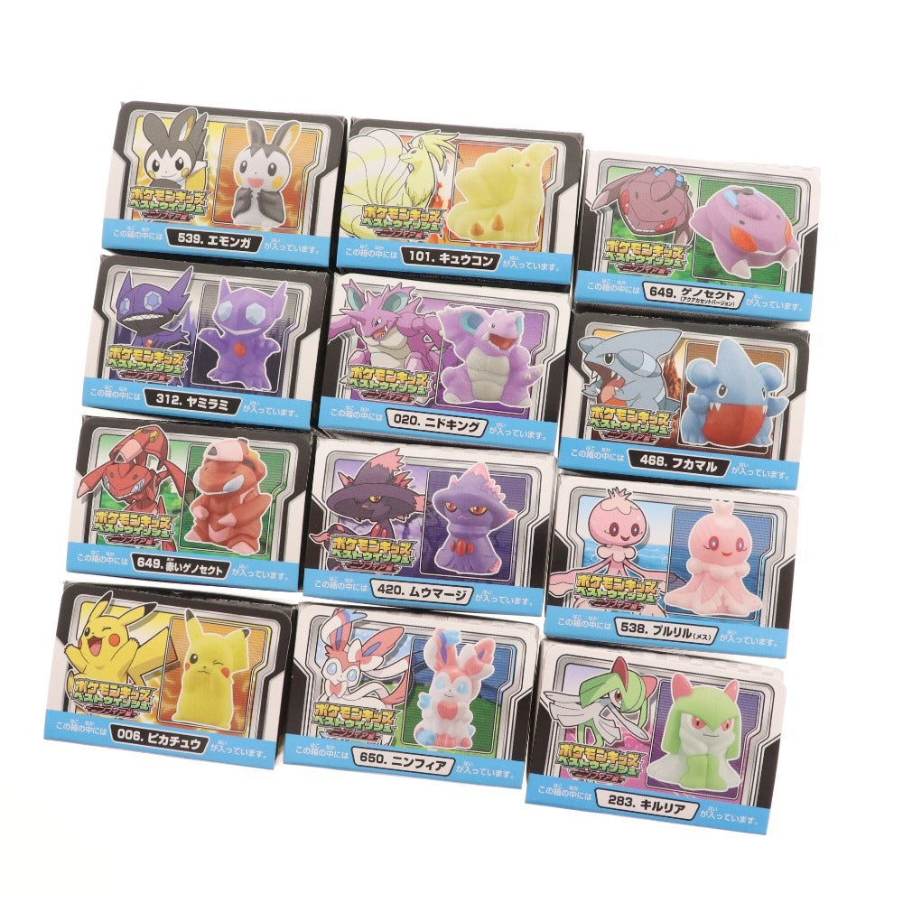 ■ Pokemon Kids Best Wishes Nymphia Edition Complete Set of 12 Types Candy Toys Unopened Unused