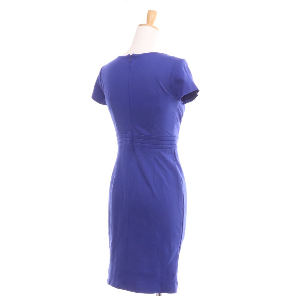 ■ ピンキーアンドダイアン カシュクール タイトワンピース 半袖 トップス ボトムス レディース 34 ブルー キャミソール付き 未使用