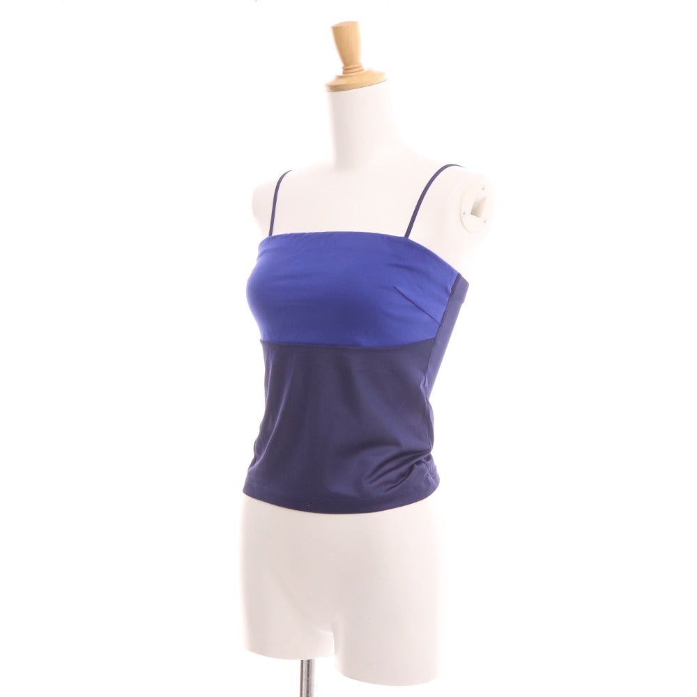 ■ ピンキーアンドダイアン カシュクール タイトワンピース 半袖 トップス ボトムス レディース 34 ブルー キャミソール付き 未使用