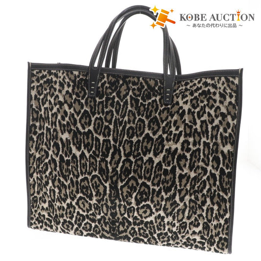 ■ AVACATION TANK Tote Bag, Leopard Print, Women's, Black, Accessories Included, Unused