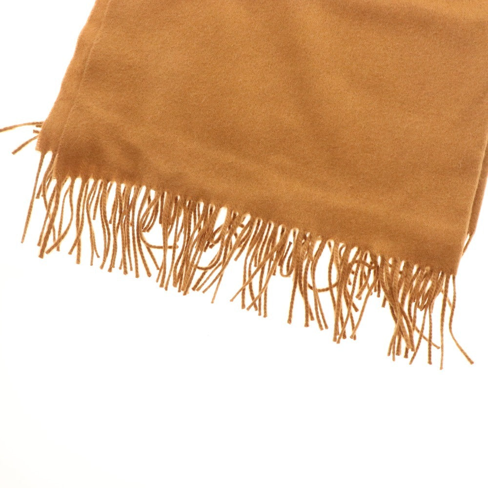 ■ ジョンストンズ オブ エルガン マフラー 大判スカーフ 100％カシミヤ ユニセックス ブラウン