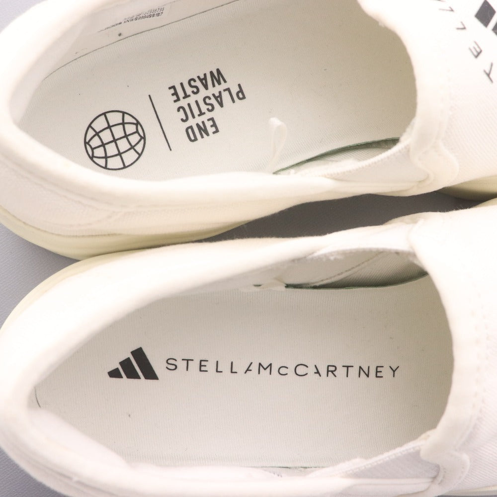 ■ アディダス バイ ステラマッカートニー スリッポン HP3206 靴 スニーカー キャンバス レディース 24 ホワイト 箱付き