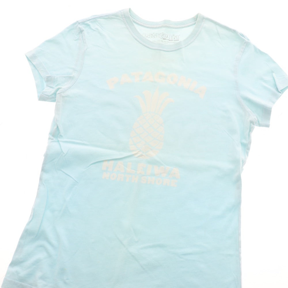 ■ パタゴニア Tシャツ 半袖 トップス ハレイワ プリント パイナップル レディース M ブルー系