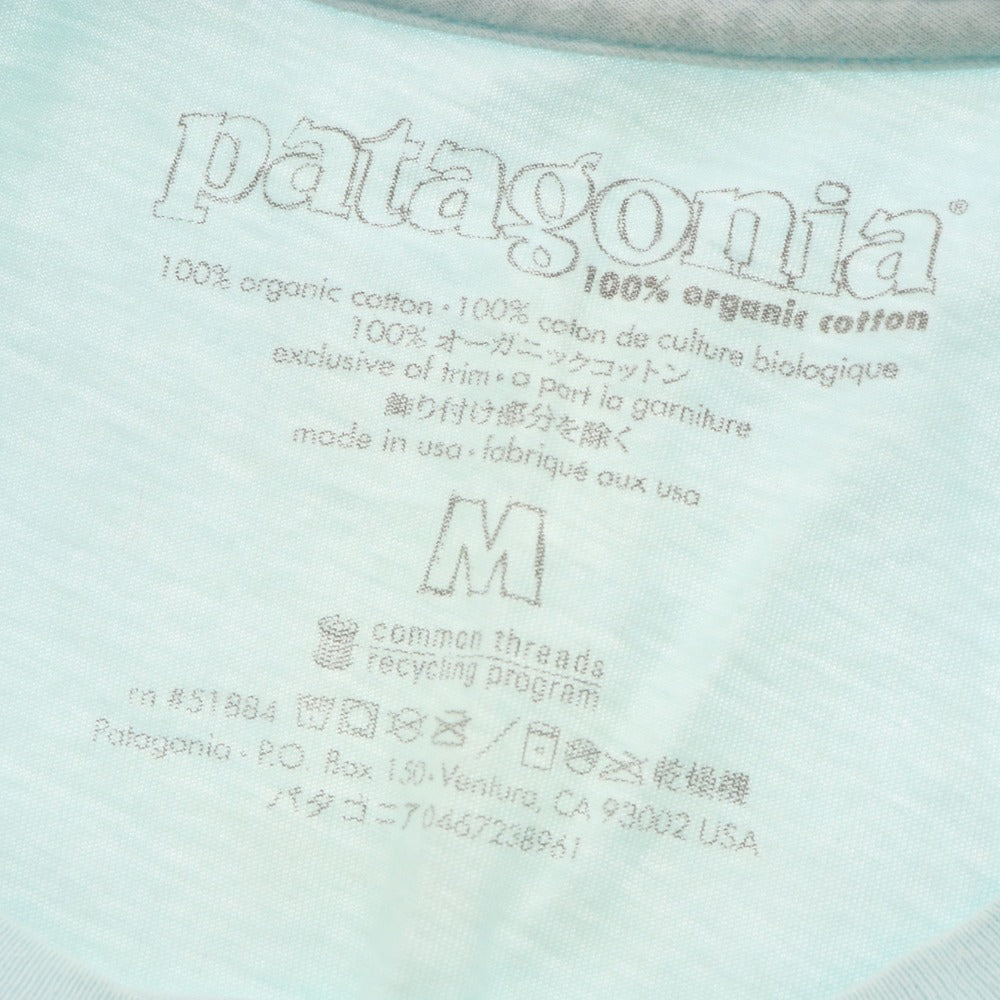 ■ パタゴニア Tシャツ 半袖 トップス ハレイワ プリント パイナップル レディース M ブルー系