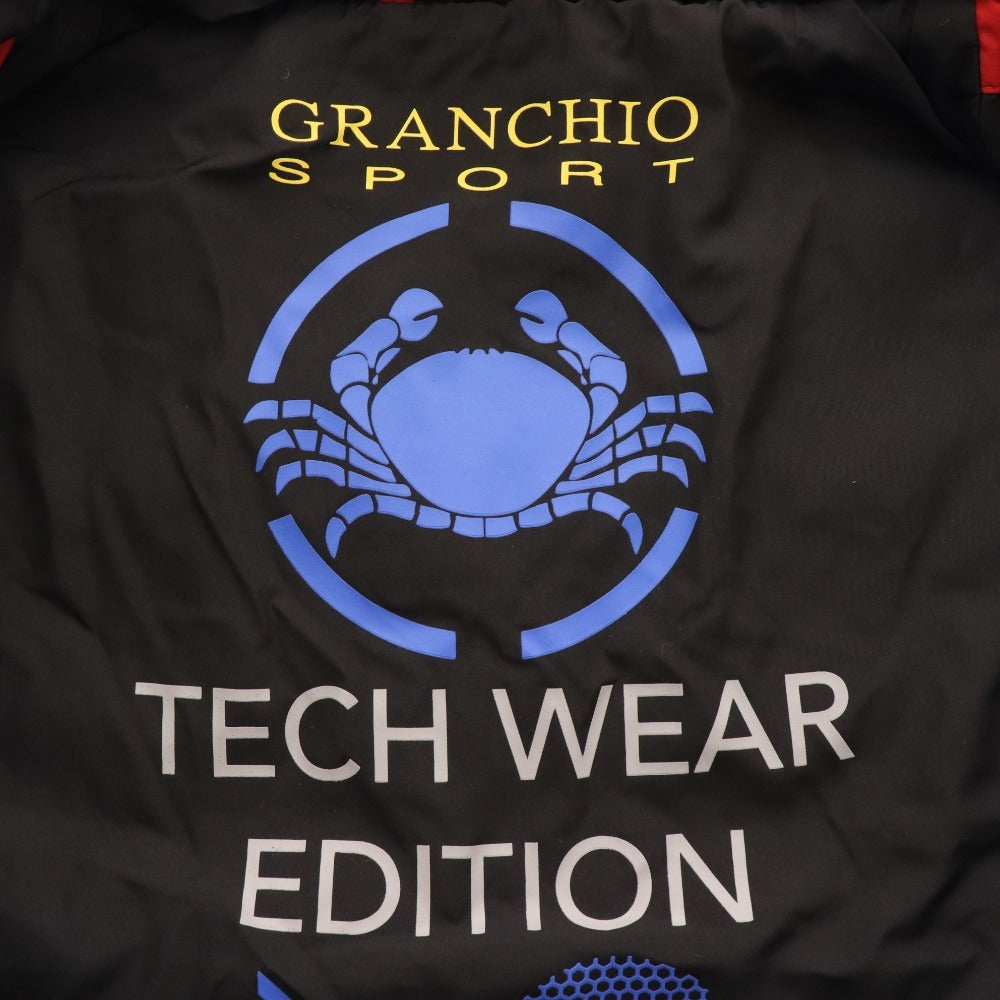 ■ グラーンキオ ダウンベスト アウター フード付き イタリア製 メンズ M レッド ブラック 未使用