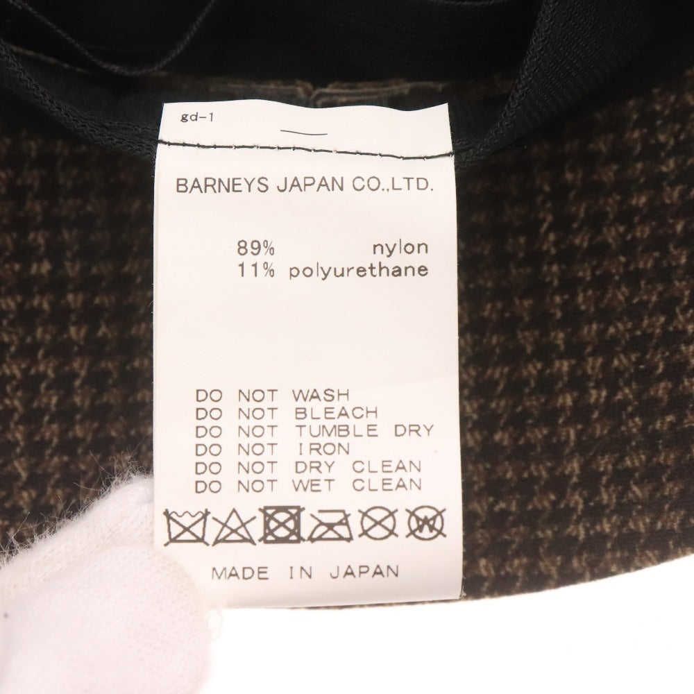 ■ バーニーズニューヨーク ハット 帽子 千鳥格子 メンズ 58～60 ブラウン 未使用