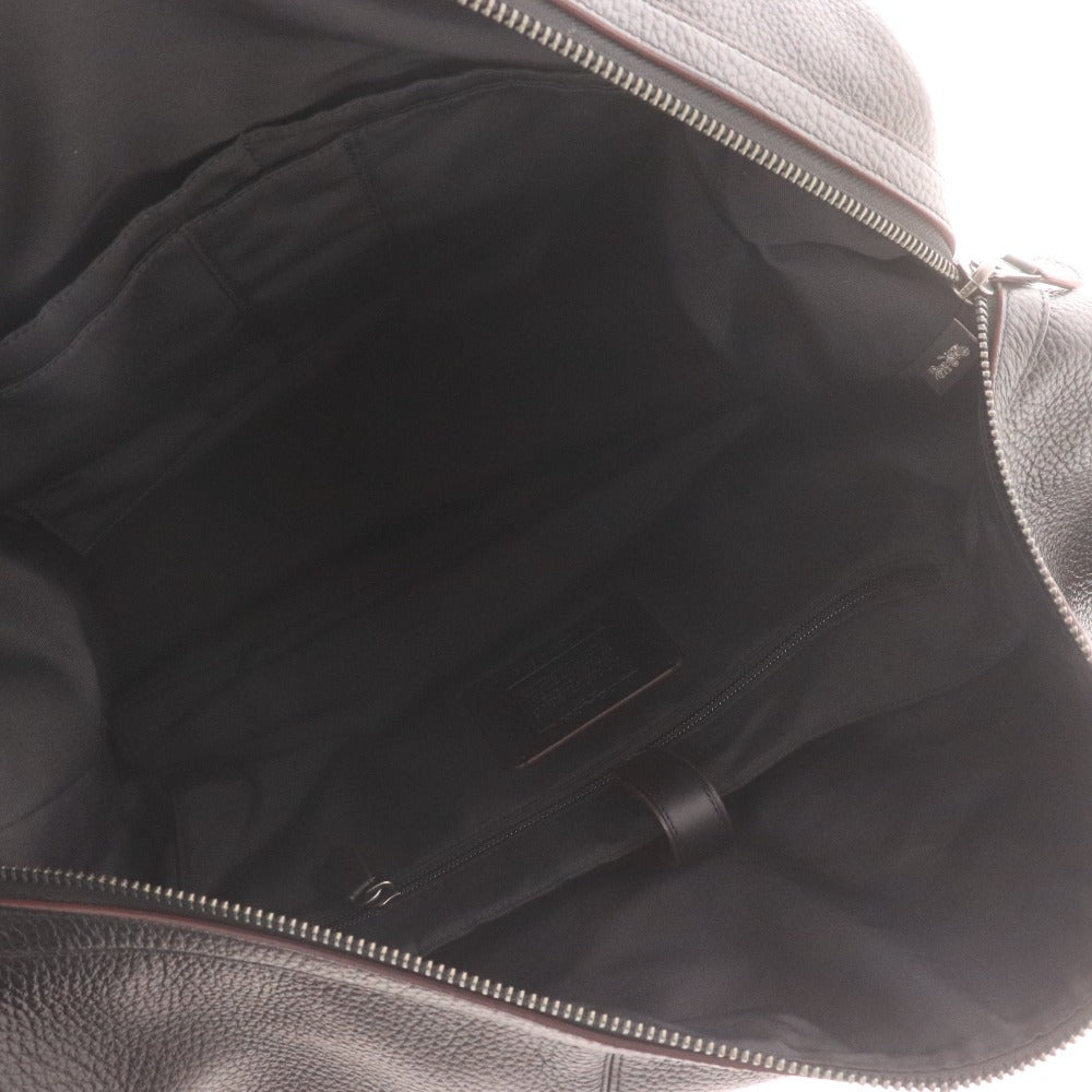 ■ Coach Boston Bag Shoulder Bag 2-Way Logo Large Capacity Men's Women's Black