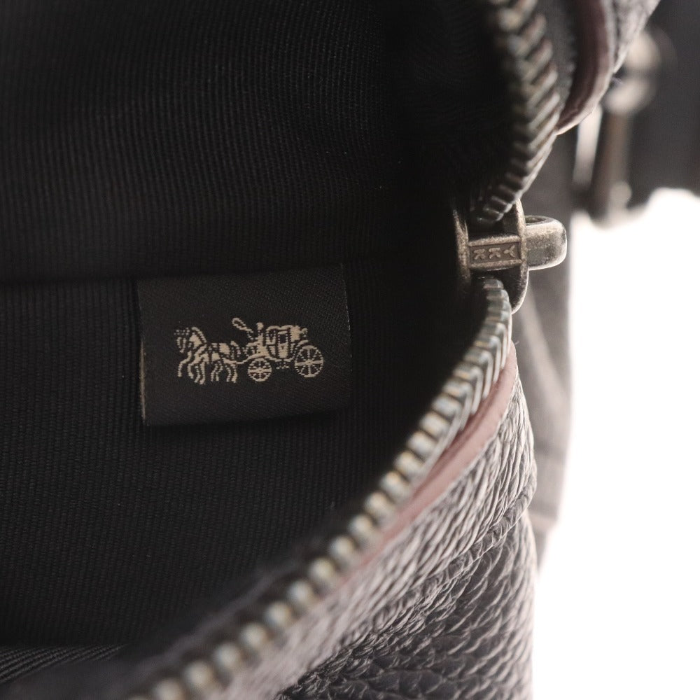 ■ Coach Boston Bag Shoulder Bag 2-Way Logo Large Capacity Men's Women's Black