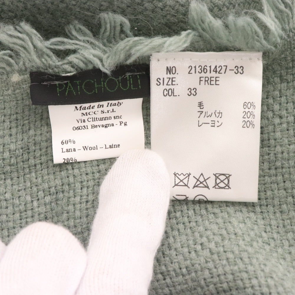 ■ パチョリ ストール ファッション小物 レディース グリーン ブルー 未使用