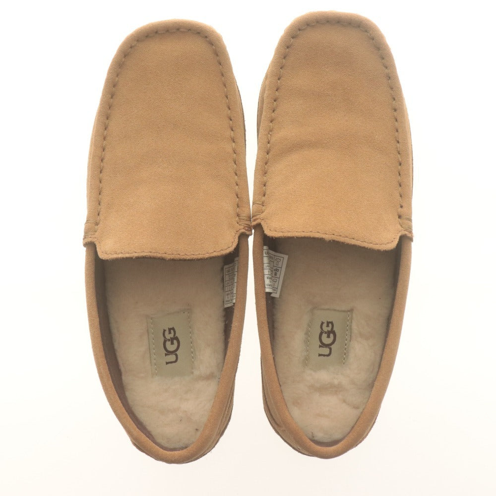 ■ UGG アグ スリッポンシューズ 靴 M ALDER メンズ アルダー モカシン メンズ レディース 25cm ライトブラウン 箱付き 美品