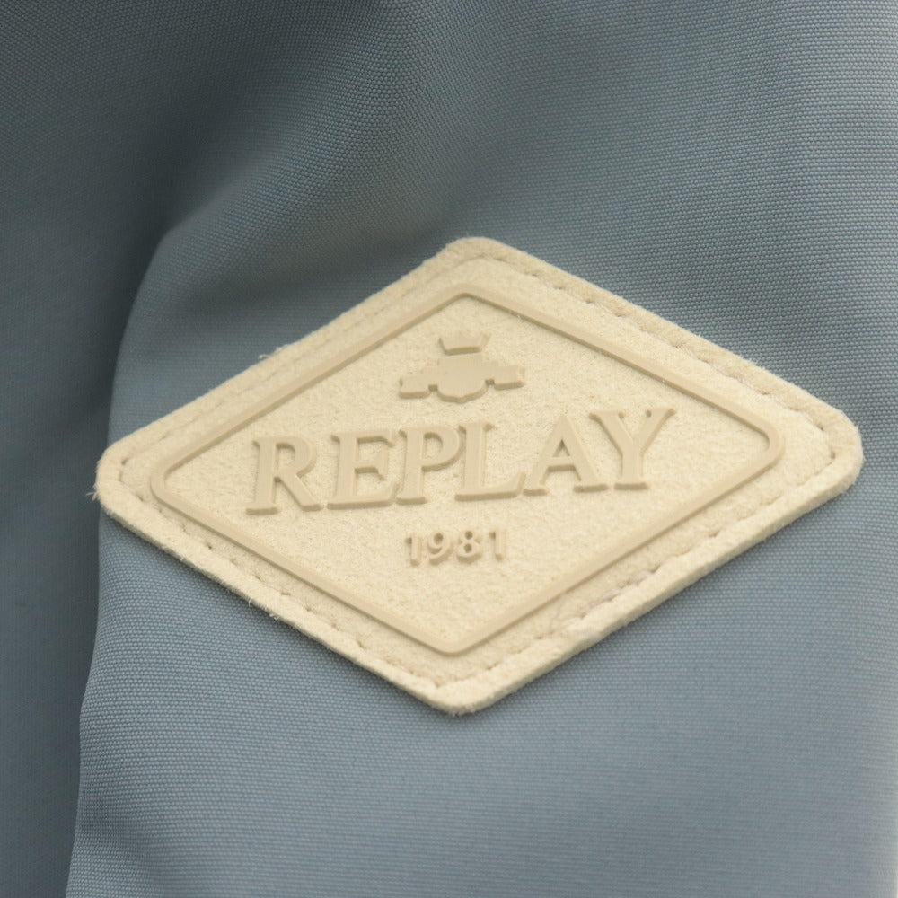 ■ REPLAY リプレイ ジャンパー ジャケット 長袖 アウタ ー SUSTAINABLE フルジップフーディー メンズ S 白 ライトブルー タグ付き 未使用