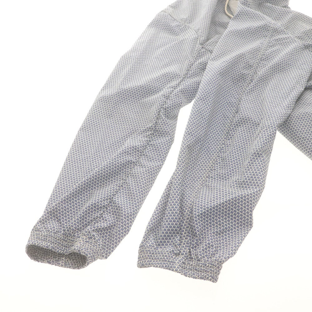 ■ A|X ARMANI EXCHANGE ジャケット 長袖 オールオーバー マイクロロゴ フーデッドブルゾン メンズ S ブルー系 タグ,ハンガー付 未使用