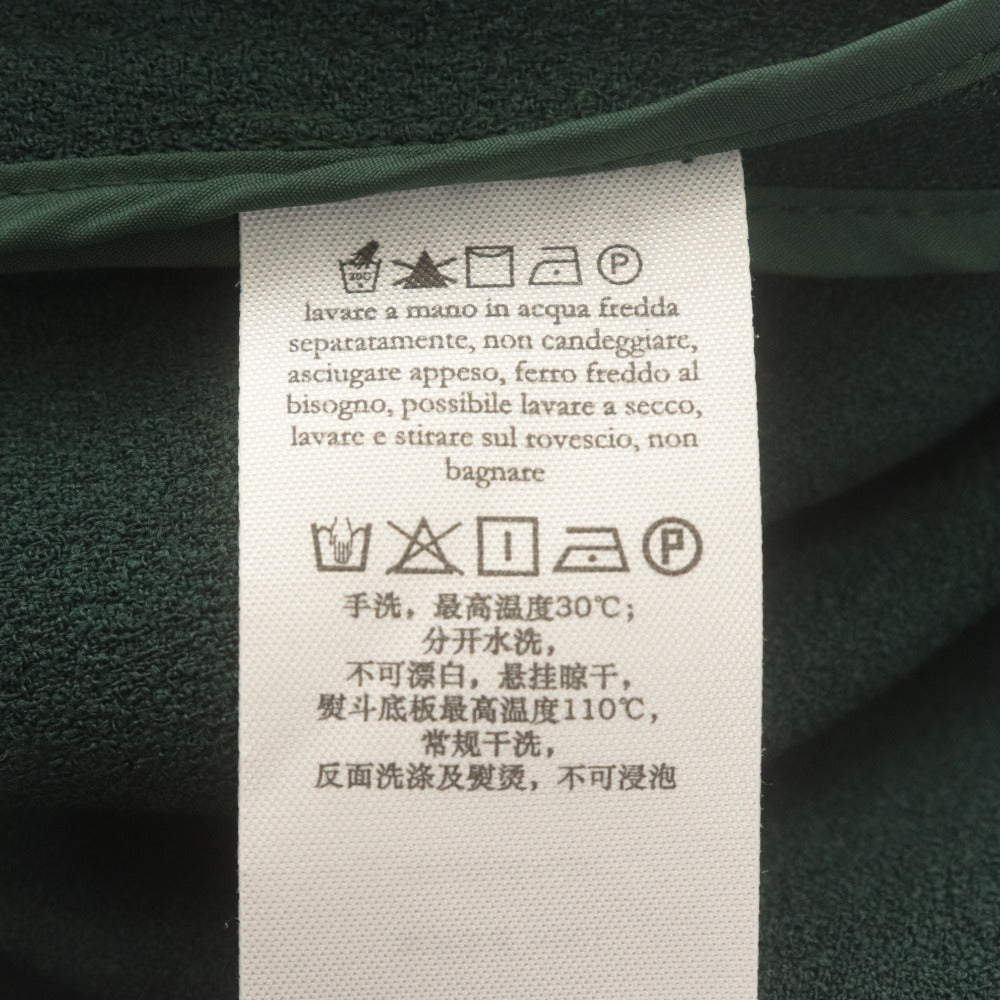 ■ anagram アナグラム ノースリーブワンピース ひざ丈 トップス 紐ベルト付き ボートネック レディース 36 (S相当) モスグリーン