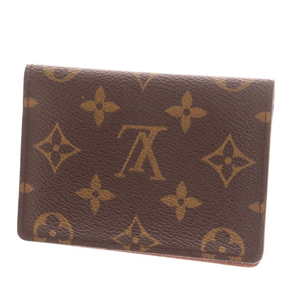 ■ Louis Vuitton Pass Case Card Case Monogram Men's Women's Brown