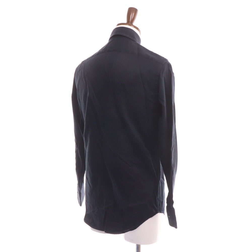 ■ ポールスミス ロンドン シャツ 長袖 トップス ドット 花柄 コットン メンズ S ブラック