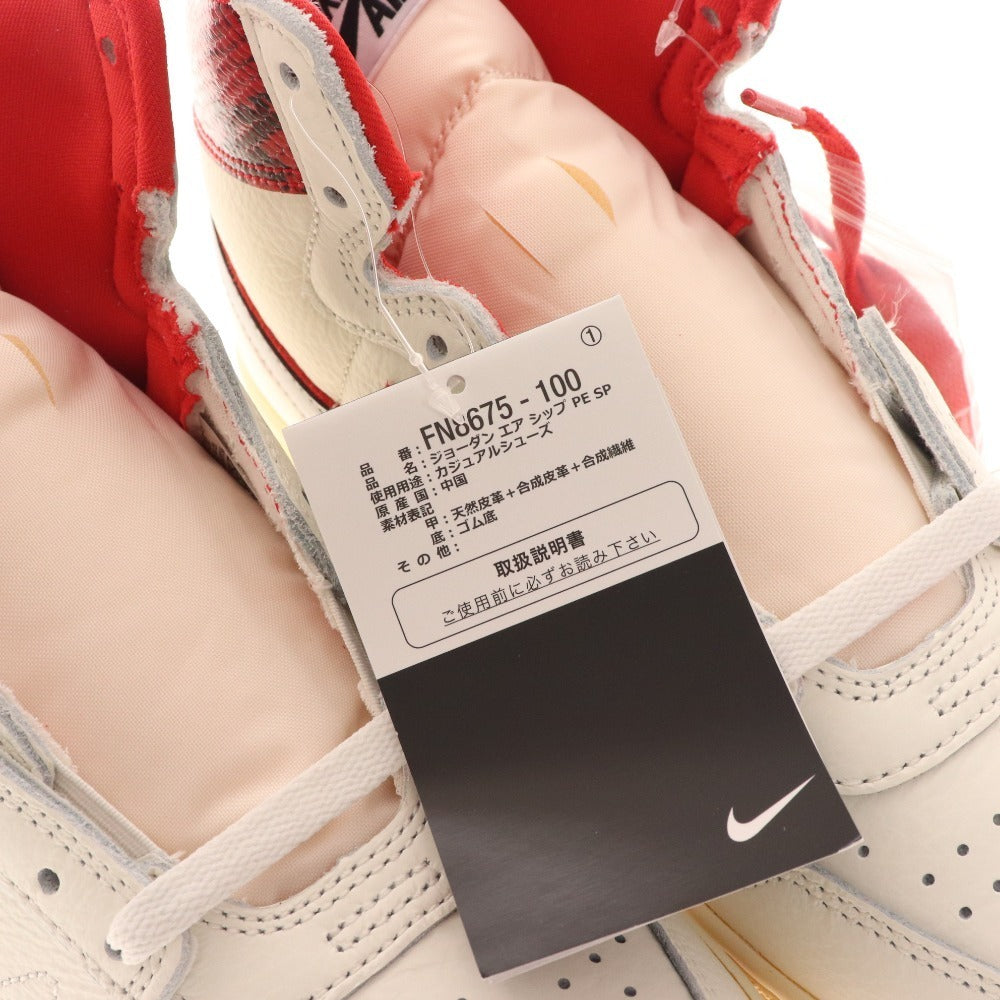 ■ Nike Sneakers Jordan Air Ship PE SP FN8675-100 Awake New York Air Ship Men's White Box with tags Unused