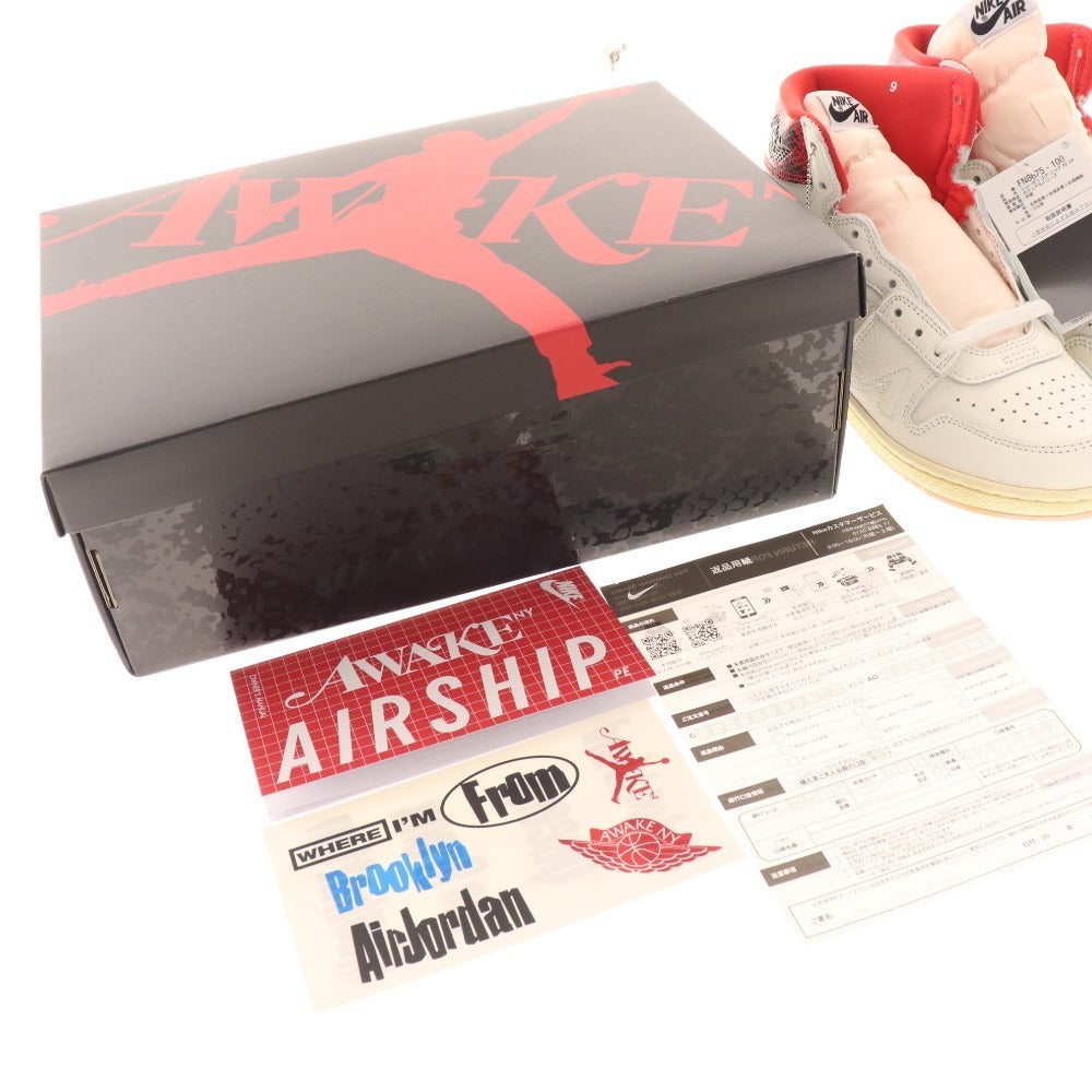 ■ Nike Sneakers Jordan Air Ship PE SP FN8675-100 Awake New York Air Ship Men's White Box with tags Unused