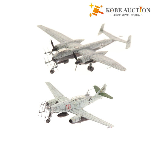 ■ EFToys Fighter Plane Complete Figure Model 1/144 2-piece Set Bundle Heinkel He219A-7 Uub Messerschmitt Me262B