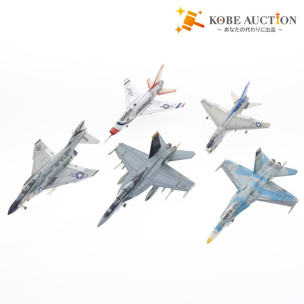 ■ エフトイズ プラモデル 5点セット まとめ売り アメリカ軍 戦闘機コレクション 1/144 F-100D F-4J A-7E F/A-18 F/A-18F VFA-103 完成品