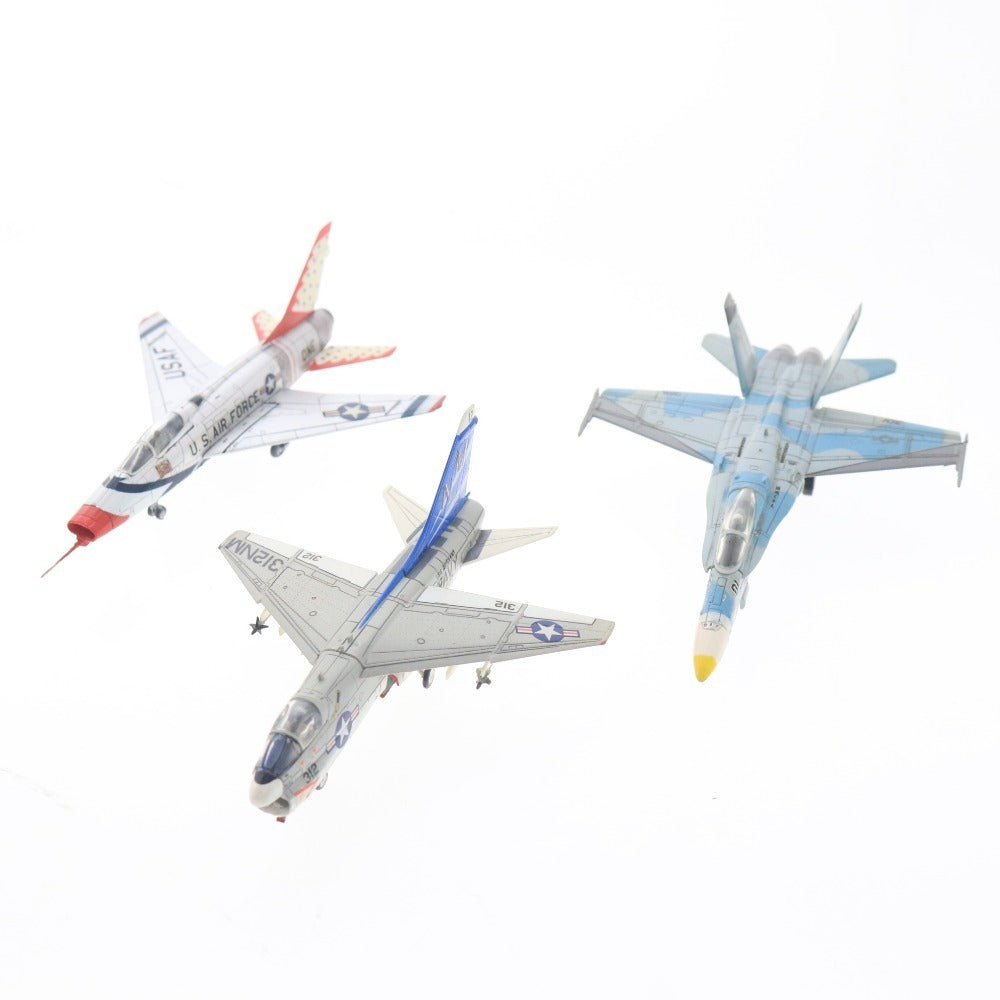 ■ エフトイズ プラモデル 5点セット まとめ売り アメリカ軍 戦闘機コレクション 1/144 F-100D F-4J A-7E F/A-18 F/A-18F VFA-103 完成品